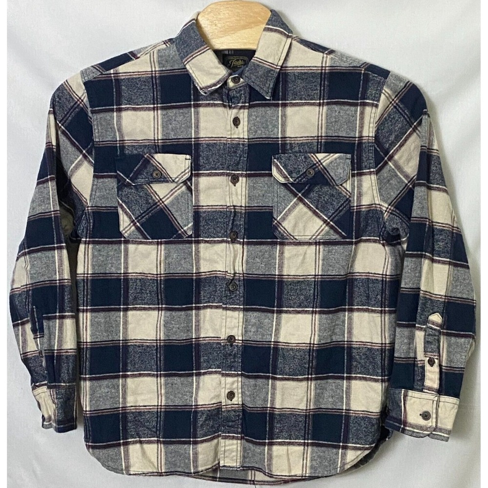 Jachs Heritage Flannel Mens XL Plaid Cabincore Camp‎ Work Shirt Utility Shacket